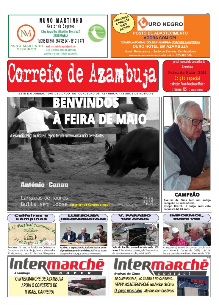 Capa especial Maio 2016