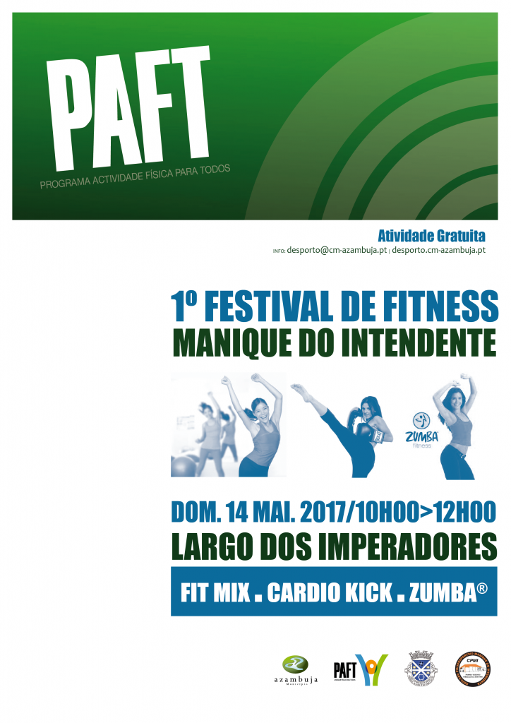 Cartaz "1º Festival de Fitness" - PAFT