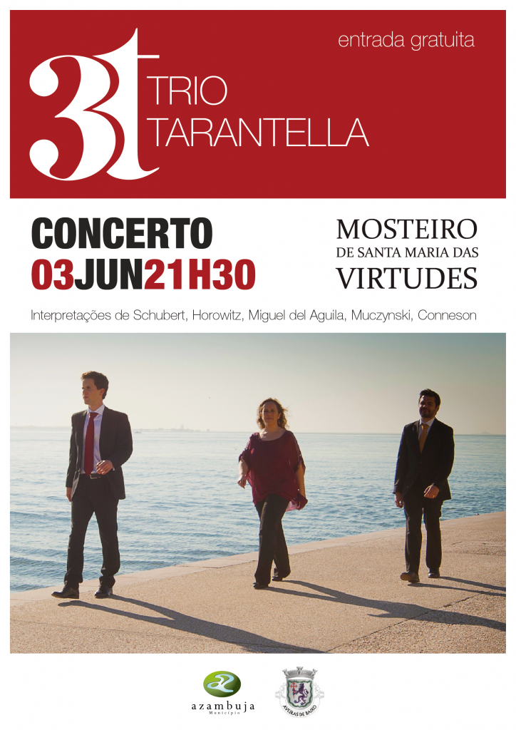 Cartaz concerto "Trio Tarantella"