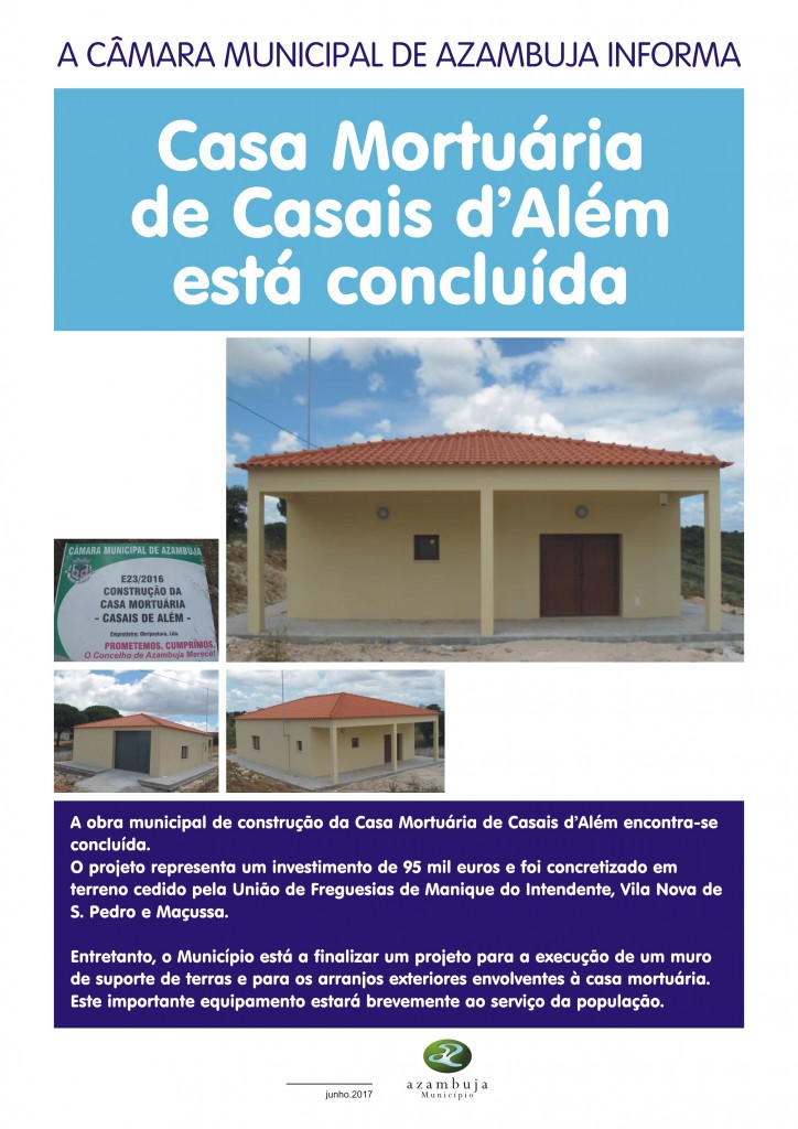 Cartaz conclusão da obra municipal