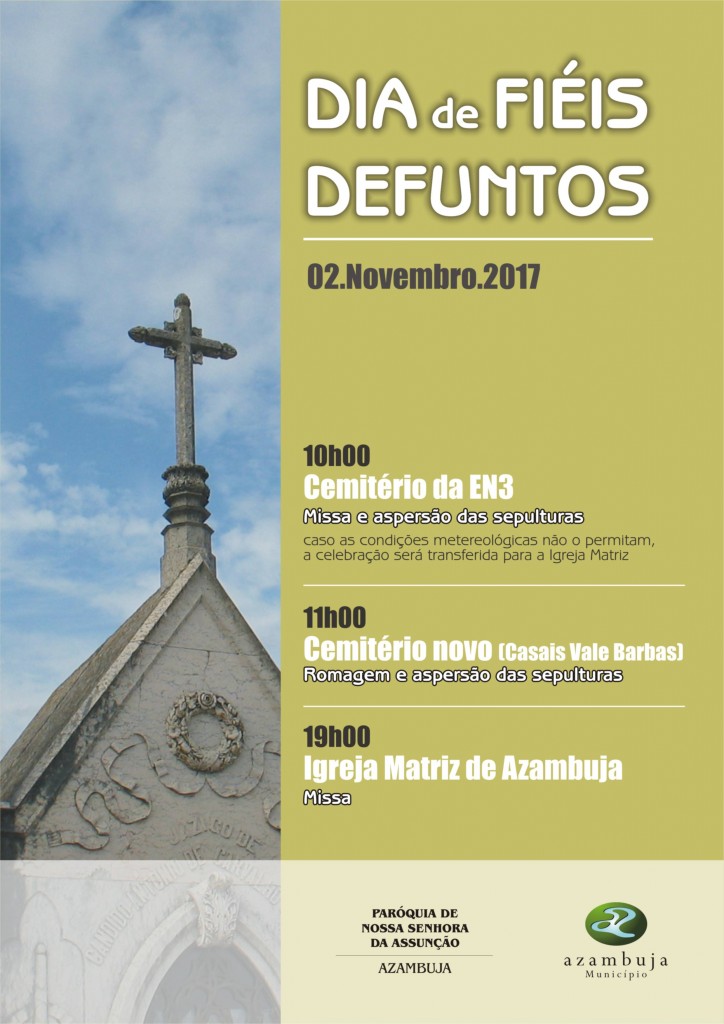 Cartaz "Dia dos Fiéis Defuntos"