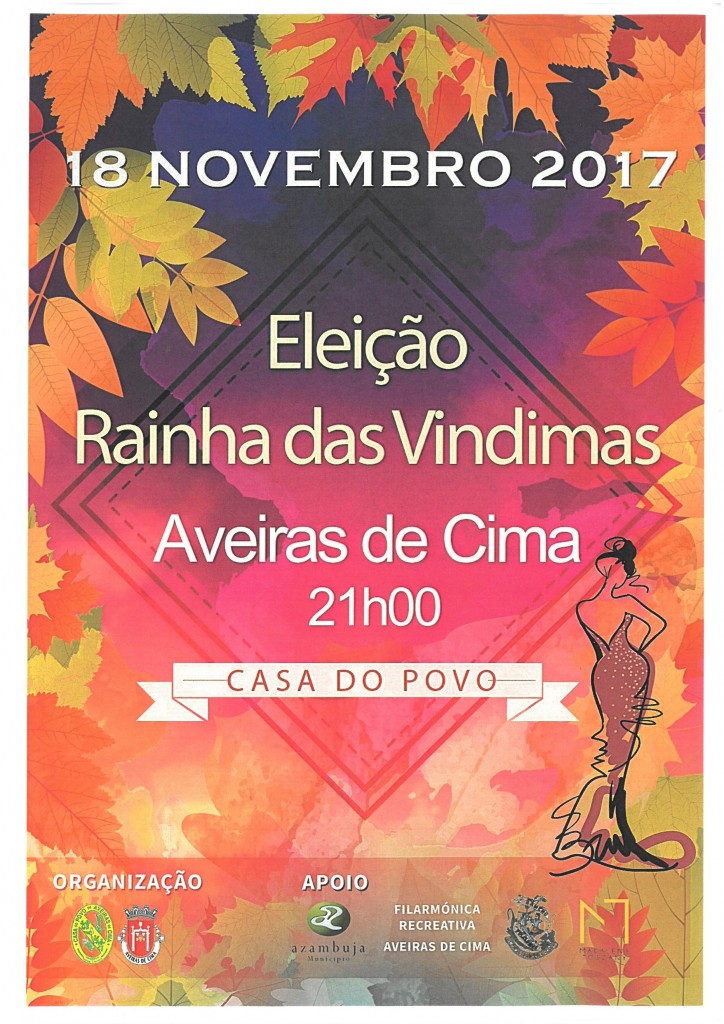 Cartaz "Eleição Rainha das Vindimas" - Aveiras de Cima