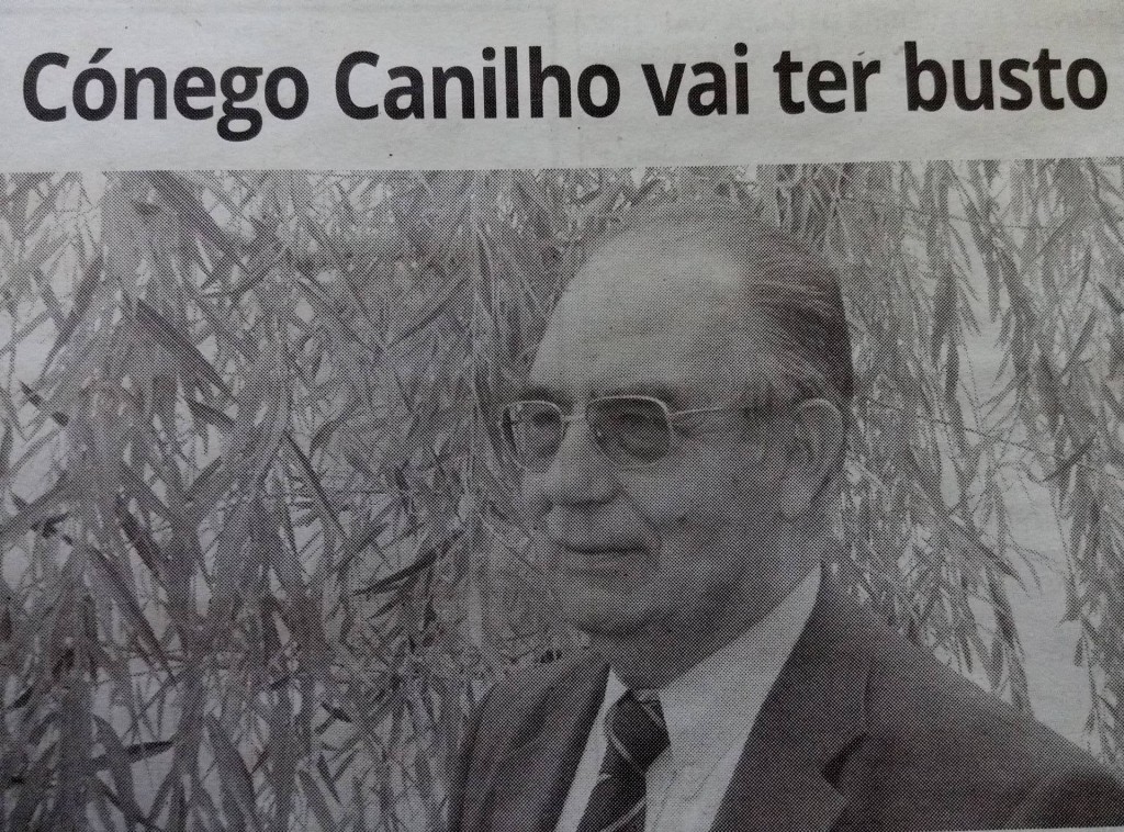 Cónego João Canilho, na edição impressa do Correio de Azambuja (dezembro 2017)