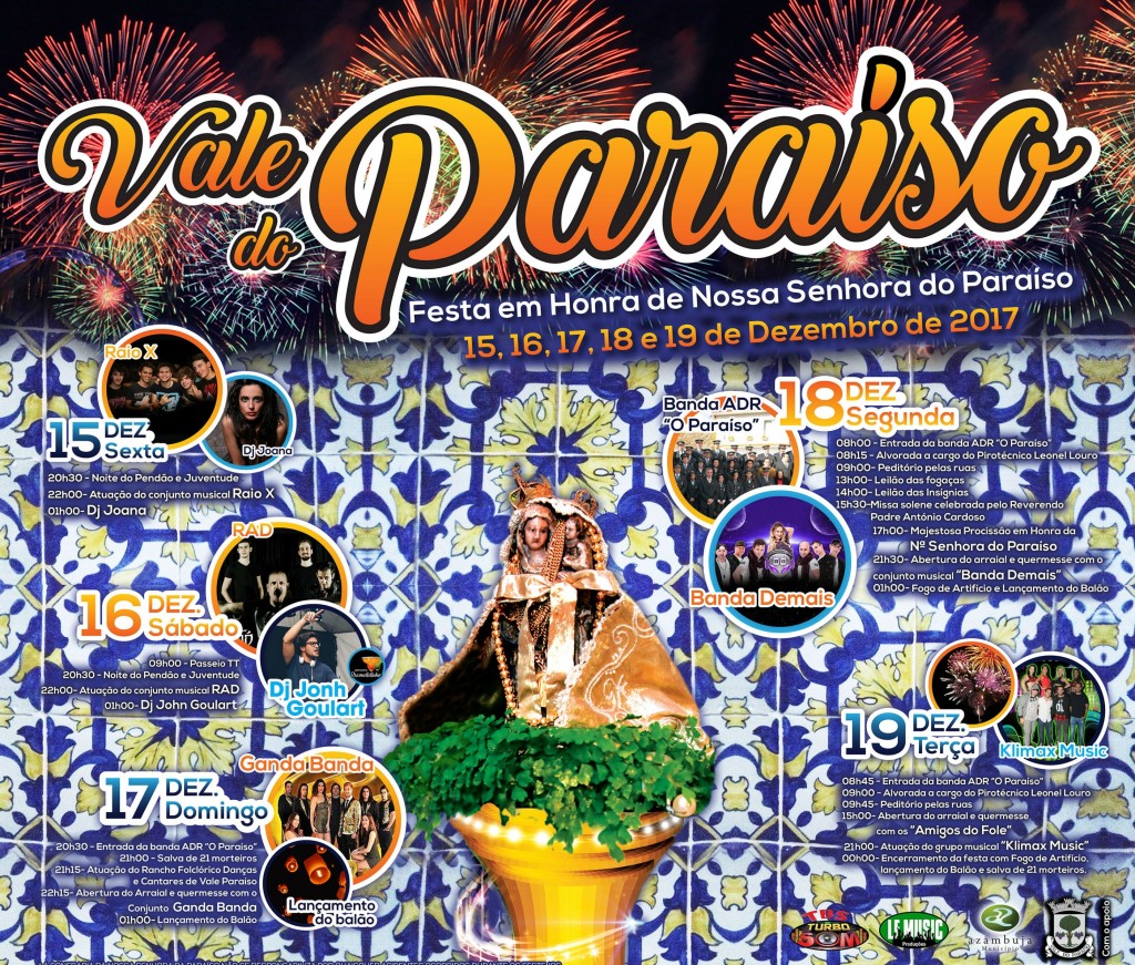 Cartaz Festa em Honra de Nossa Senhora do Paraíso