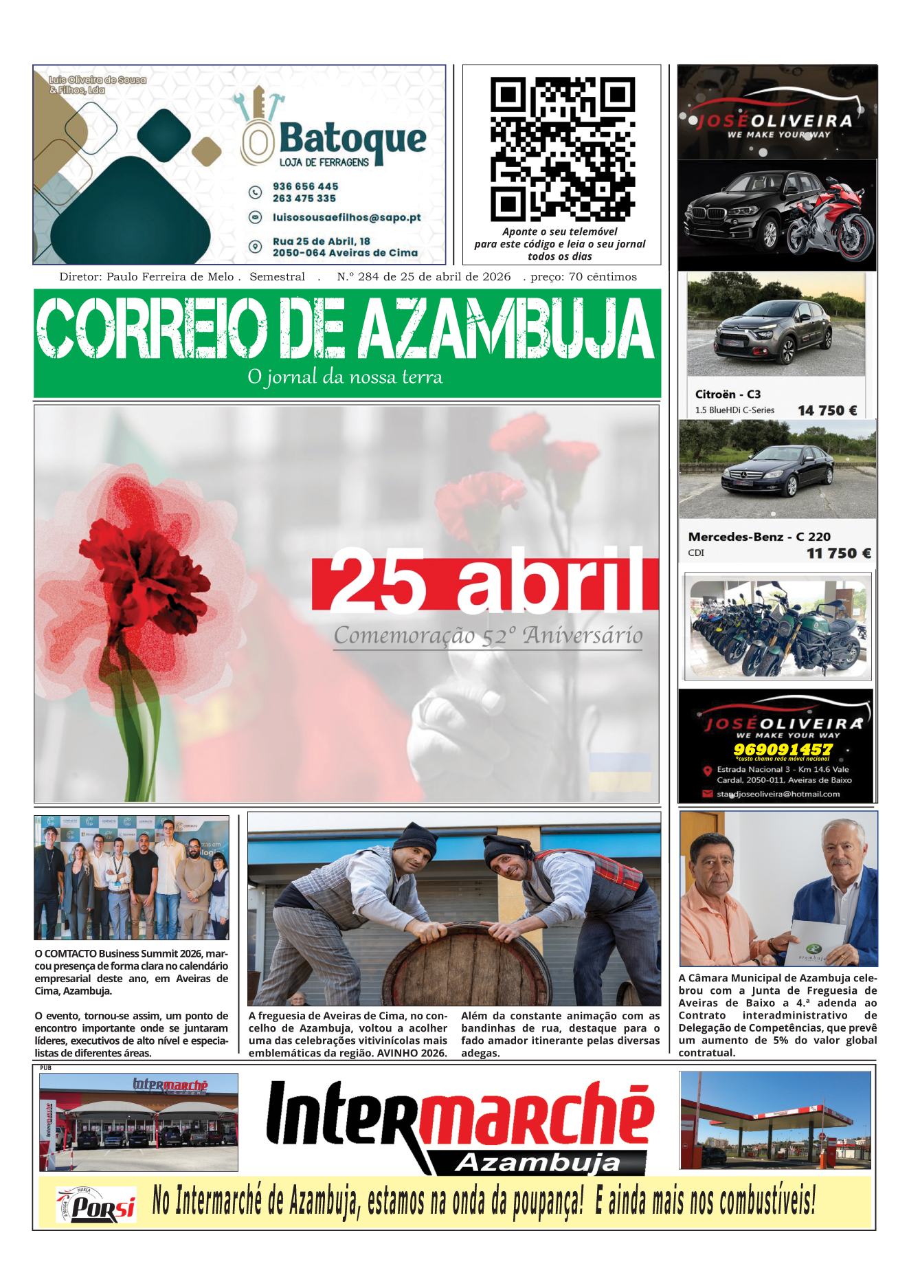 Correio de Azambuja, edição de Abril 2026